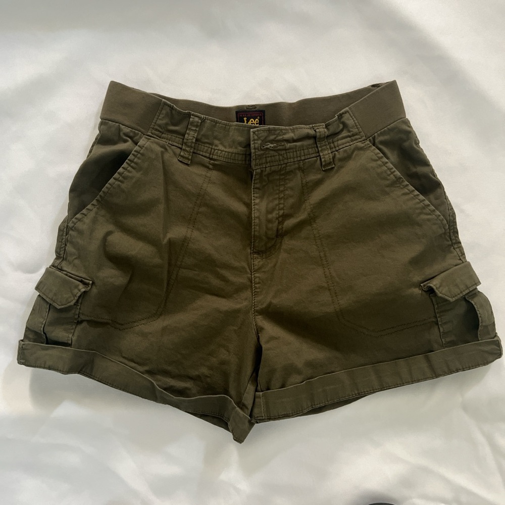 Lee Women's Olive Cargo Shorts